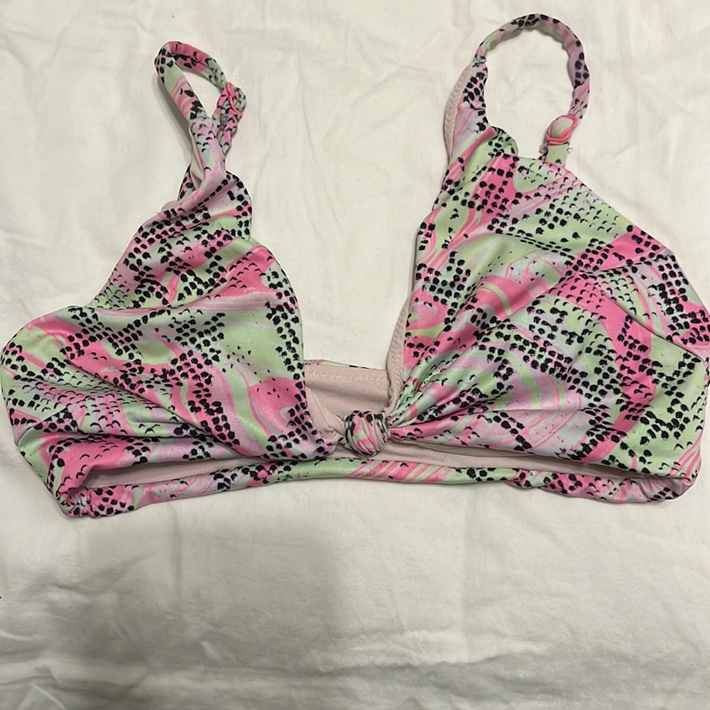 ASOS swim bikini top colorful US 2